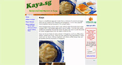 Desktop Screenshot of kaya.sg